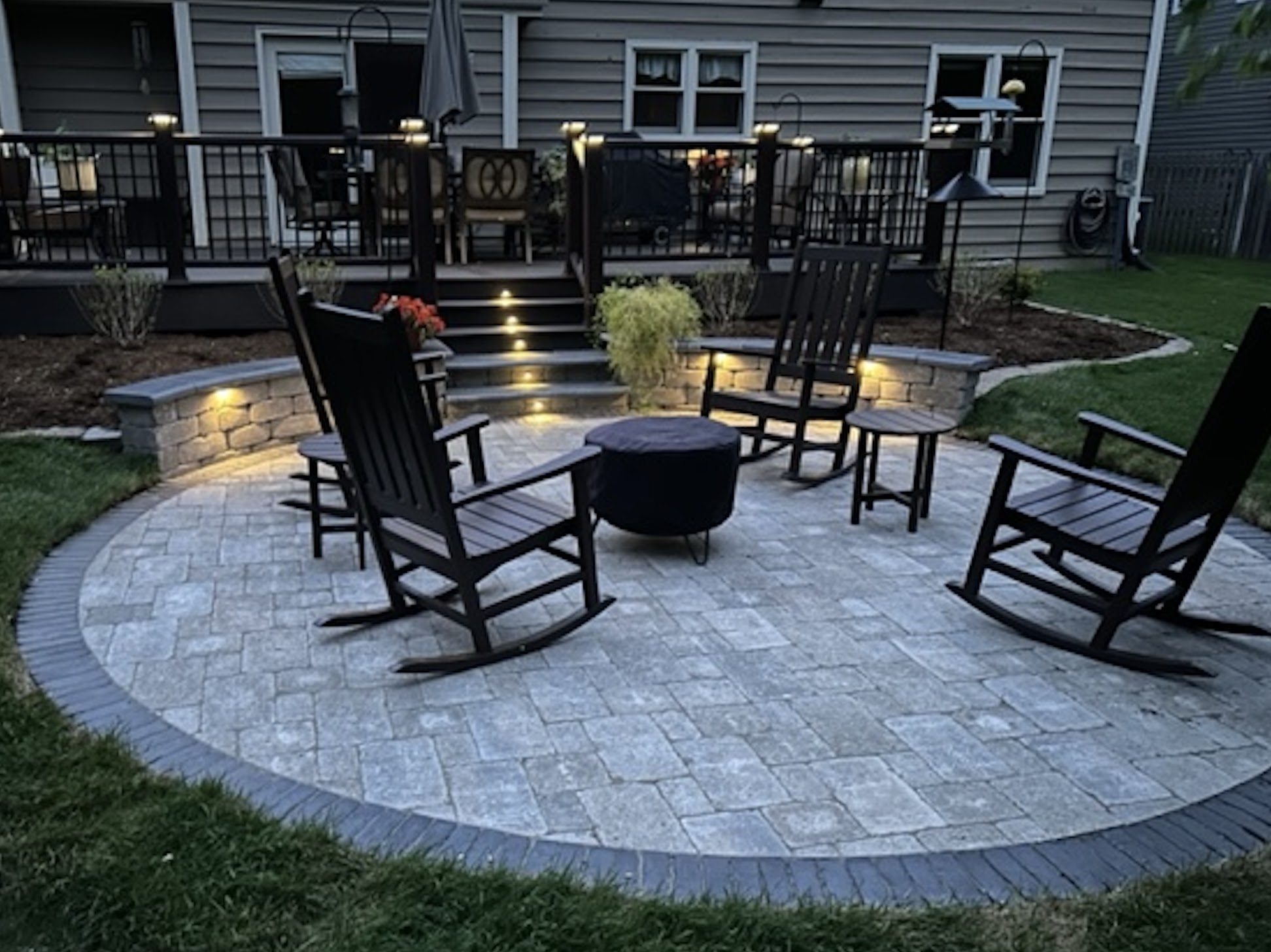 Premier Naperville paver entrance way